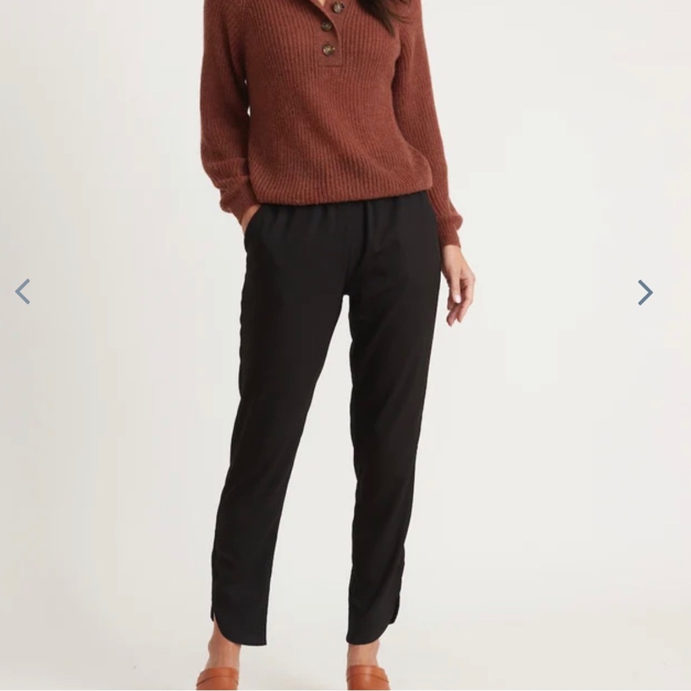 Marine Layer Re-Spun Allison Pant in Black, NWOT